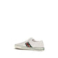 Gucci White Cotton Low Top Sneakers