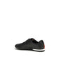 Gucci Black Calf Leather Bos Taurus Low Top Sneakers