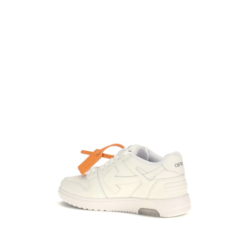 Off-White White Calf Leather Bos Taurus Athletic Sneakers