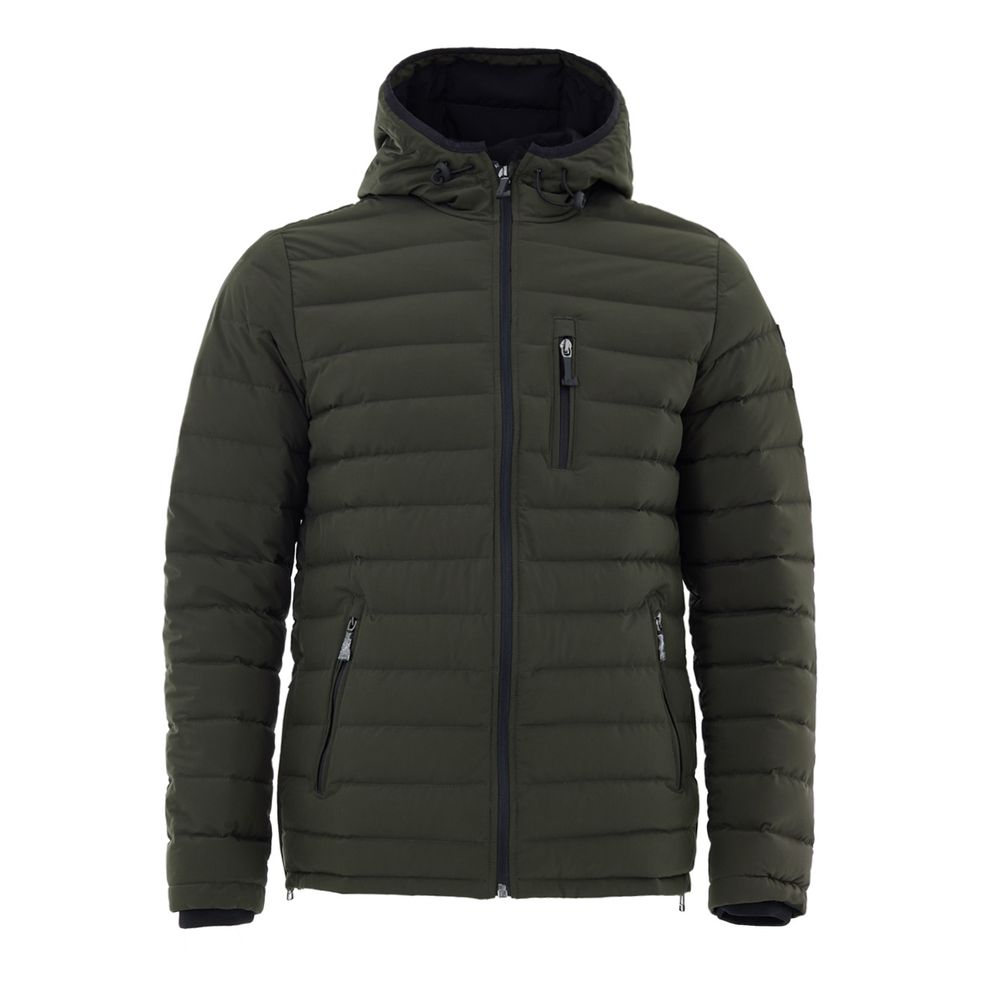 Moose Knuckles Green Nylon Full-Length Jacket