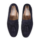 Salvatore Ferragamo Blue Calfskin Slip-On Loafers