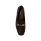 Salvatore Ferragamo Brown Calfskin Slip-On Loafers