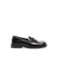 The Attico Black Calfskin Slip-On Loafers