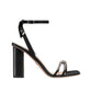 Dior Black Calfskin Stiletto Heel Sandals