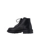 Dolce & Gabbana Black Calfskin Lace-Up Boots