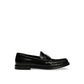 Dolce & Gabbana Black Calfskin Slip-On Loafers
