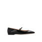 Gianvito Rossi Black Calfskin Ballet Flats