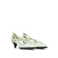Prada Bicolor Silk Mid Heel Pumps