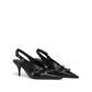 Balenciaga Black Calfskin High Heel Pumps