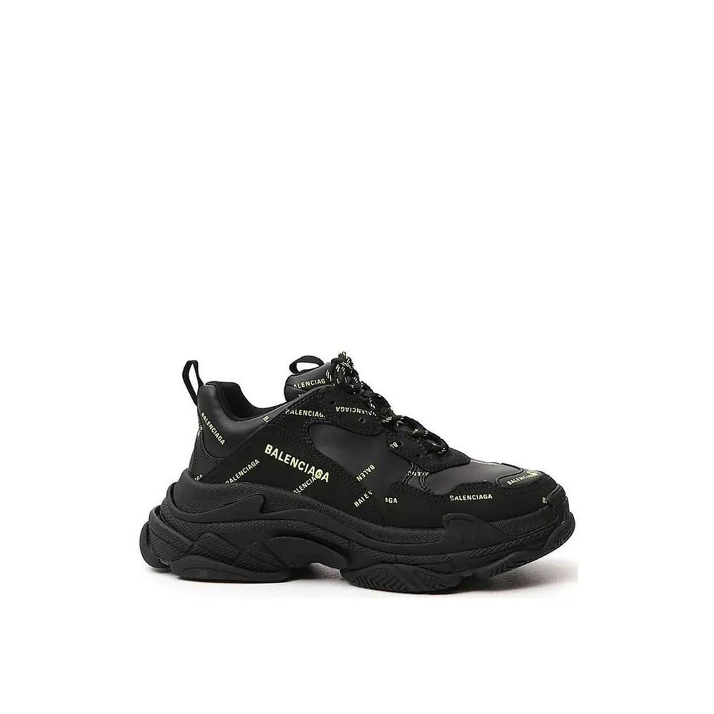 Balenciaga Black Calfskin Chunky Sneakers