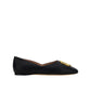 Bally Black Calfskin Ballet Flats
