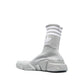 BALENCIAGA X ADIDAS Gray Nylon Athletic Sneakers
