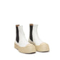 Marni White Calfskin Chelsea Boots