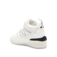 Moncler White Calfskin Athletic Sneakers