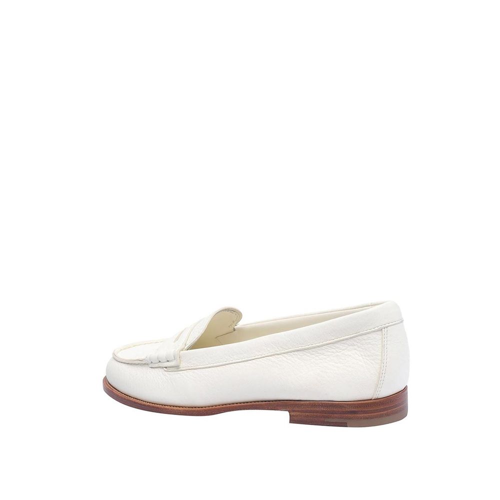 Church's White Calfskin Slip-On Loafers