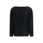 Allude Black Cashmere Cashmere Sweater