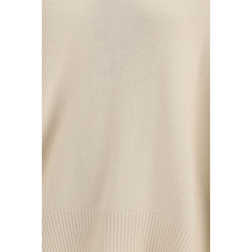 Allude Beige Cashmere Cashmere Sweater