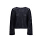 Allude Blue Fleece Wool Sweatshirt