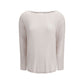 Allude White Cashmere Cashmere Sweater