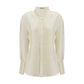 Rohe Cream Silk Dress Shirt