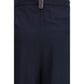 Fabiana Filippi Blue Polyester Casual Pants