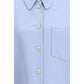 Fabiana Filippi Light Blue Fleece Wool Shirt