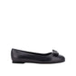 Salvatore Ferragamo Black Calfskin Ballet Flats