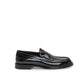 Dolce & Gabbana Black Calfskin Slip-On Loafers