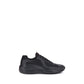 Prada Black Calf Leather Bos Taurus Athletic Sneakers