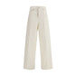 Haikure White Cotton Straight-Leg Jeans