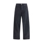 Haikure Black Cotton Straight-Leg Jeans