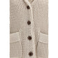 Brunello Cucinelli Cream Cotton Cardigan