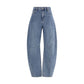 Self-Portrait Blue Cotton Relaxed Fit Jeans