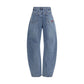 Self-Portrait Blue Cotton Relaxed Fit Jeans