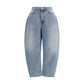 Rohe Blue Cotton Straight-Leg Jeans