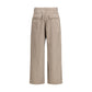 Balenciaga Beige Cotton Casual Pants