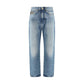 Versace Light Blue Cotton Jeans Denim