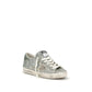 Golden Goose Silver Fabric Low Top Sneakers
