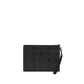MCM Black Calf Leather Bos Taurus Clutch Bag