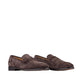 Salvatore Ferragamo Brown Leather Slip-On Loafers