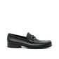 Salvatore Ferragamo Black Calfskin Slip-On Loafers