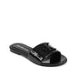 Calvin Klein Black Polyester Flat Sandals
