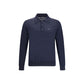 Prada Blue Fleece Wool Sweatshirt
