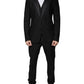 Dolce & Gabbana Black Virgin Wool Tuxedo