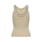 Only Beige Nylon  Elastane Tank Tops