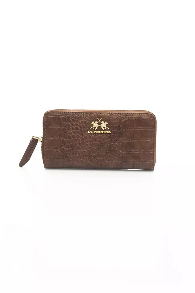 La Martina Brown Polyethylene Wallet