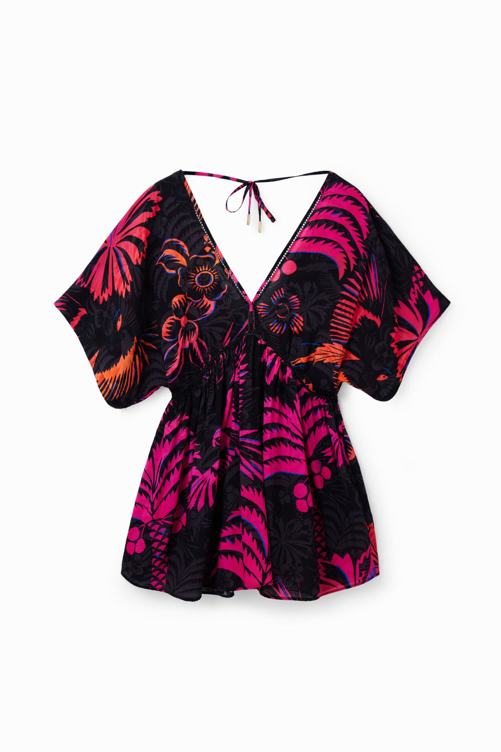 Desigual Black Viscose Jumpsuit