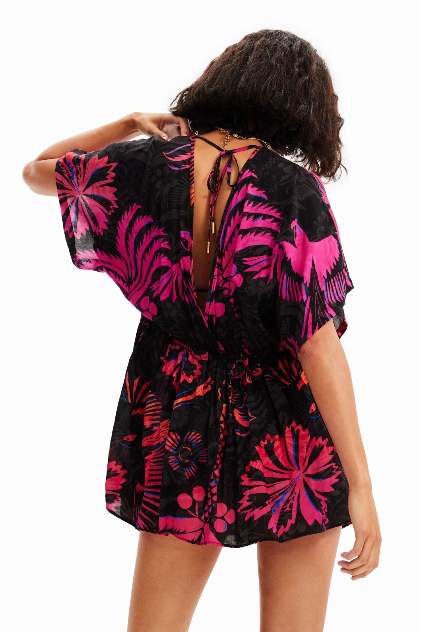 Desigual Black Viscose Jumpsuit