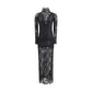 Rabanne Black Polyamide Long Dress
