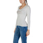 Guess White Cotton Long Sleeve T-Shirt